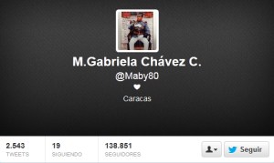 Arreaza denuncia cuenta falsa de María Gabriela Chávez en Twitter