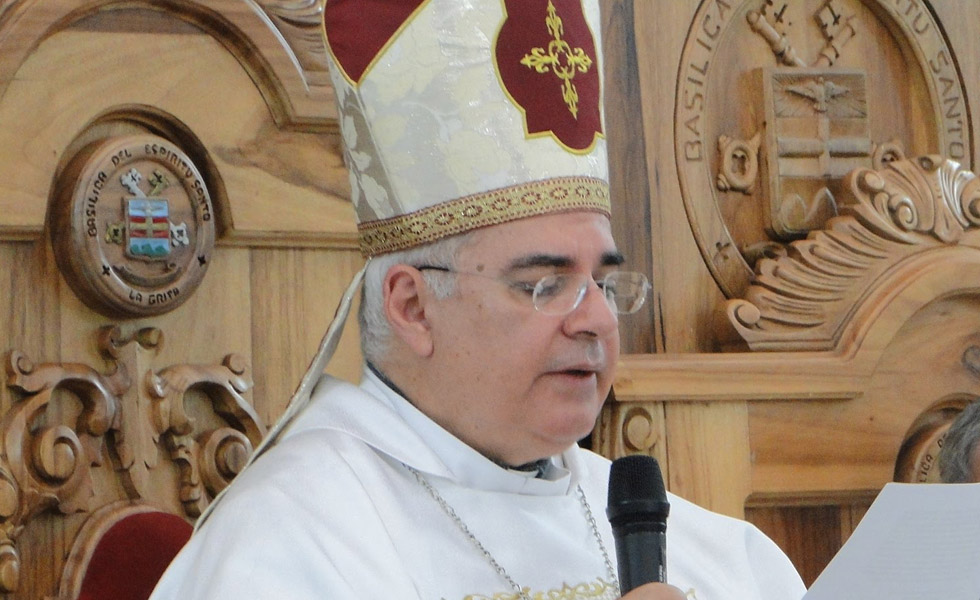 Obispo Mario Moronta pide a los políticos que no inviten a la violencia
