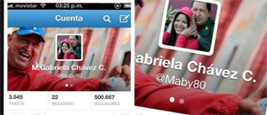 Crean cuenta falsa de la hija de Chávez (Imagen + Tuits)