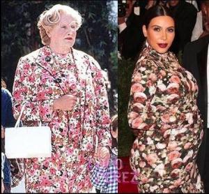 Robin Williams compara el look de Kim Kardashian con “Mrs. Doubtfire” (Foto)