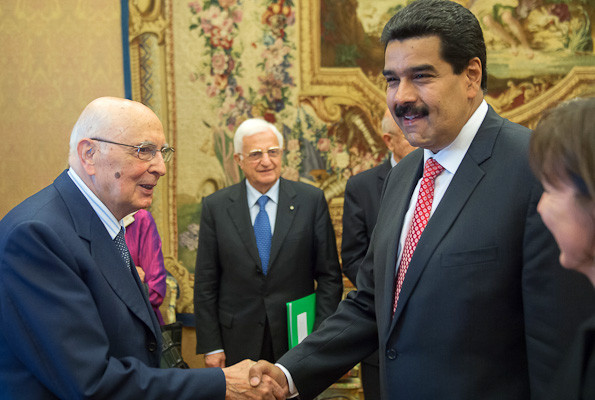 Así fue la reunión entre Maduro y el presidente de Italia (Fotos)