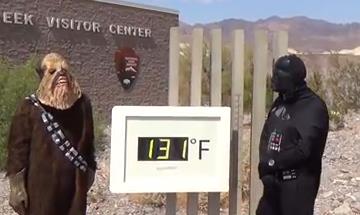 “Darth Vader” corre 1.500 metros a 53 grados