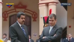 Maduro y Correa visitaron el Cuartel de la Montaña