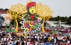 Nicaragua inaugura primera plaza del mundo en honor a Chávez (Fotos)