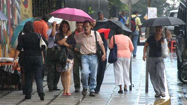 Prevén lluvias en las regiones Central y Centro Occidental del país este martes