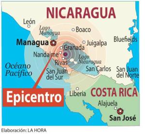 Sismo de 5 grados Richter frente a costas del Pacífico de Nicaragua no causó daños