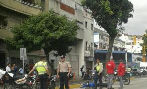 Accidente con motorizado en la avenida Nueva Granada (Foto)