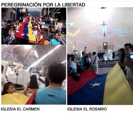 Peregrinación por la libertad en el Táchira (Fotos)