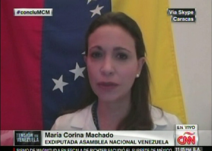 Machado en CNN: Demócratas del mundo entienden lo que está pasando en Venezuela