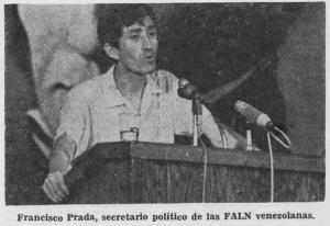 Falleció el guerrillero venezolano Francisco Prada Barazarte