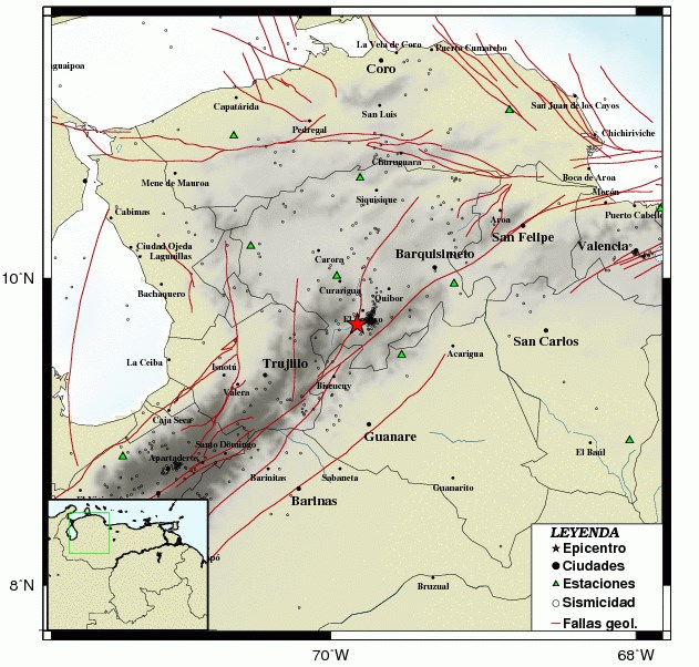 Funvisis reporta sismo de magnitud 3 en el Tocuyo