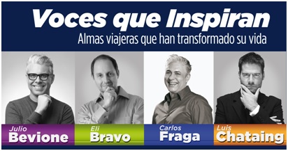@JulioBevione, @EliBravo, @LuisChataing y @FragaCarlos serán las nuevas “Voces que inspiran”