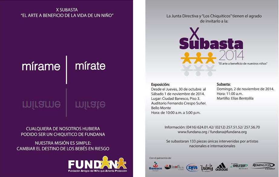 Expo Subasta a beneficio de Fundana