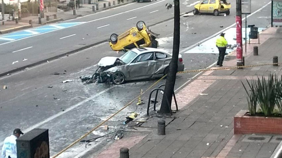 Listado de heridos y fallecido en fatal accidente del carro diplomático venezolano en Bogotá