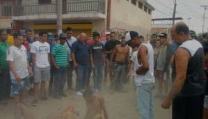 Habitantes de La Isabelica tomaron justicia contra tres delincuentes