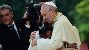 La niña filipina que inspiró el discurso al papa Francisco