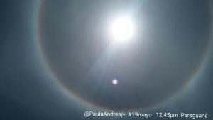 FOTOS: Curioso fenómeno alrededor del sol se observó en Paraguaná