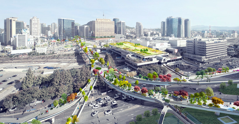 Seúl convertirá autopista abandonada en un enorme jardín elevado (Fotos)