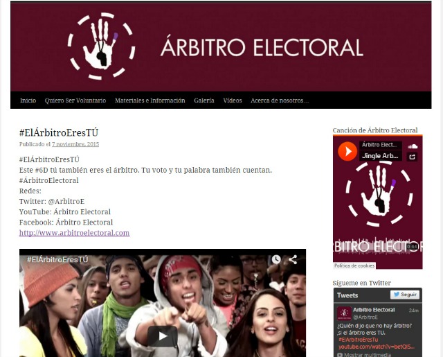 Jóvenes lanzan plataforma web “Árbitro electoral” para promover el voto