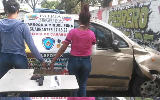 Capturadas dos mujeres que hirieron a taxista para robarlo en Carabobo