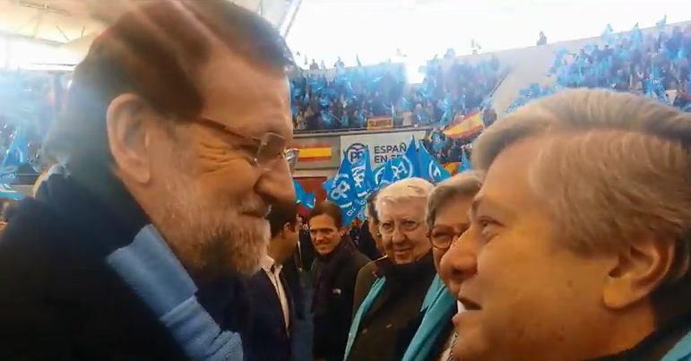 El noble gesto de Rajoy con el papá de Leopoldo López (Video)