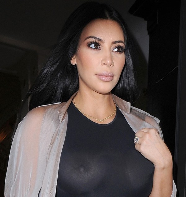Kim Kardashian leaves her London hotel wearing a sheer dress that reveals her breasts Featuring: Kim Kardashian Where: London, United Kingdom When: 27 Jun 2015 Credit: Will Alexander/WENN.com
