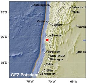 Sismo de magnitud 5,8 estremeció cinco regiones de Chile