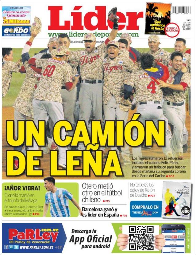 Portada de Lider en deportes (Venezuela)-1