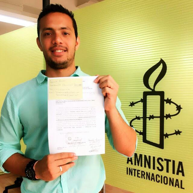 Consignan el caso de Leocenis García ante Amnistía Internacional en España