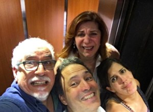 ¡A lo Donald Trump! Estos cuatro famosos venezolanos se quedaron atrapados en el ascensor (Foto)