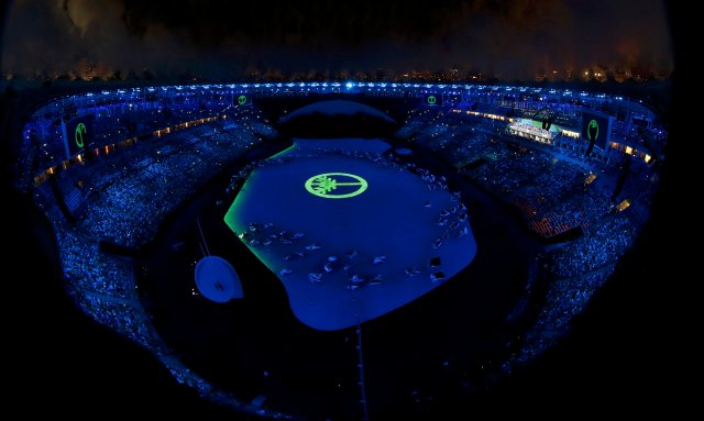 2016 Rio Olympics - Opening ceremony - Maracana - Rio de Janeiro, Brazil - 05/08/2016.  A general view during the opening ceremony.        REUTERS/Pawel Kopczynski  FOR EDITORIAL USE ONLY. NOT FOR SALE FOR MARKETING OR ADVERTISING CAMPAIGNS.