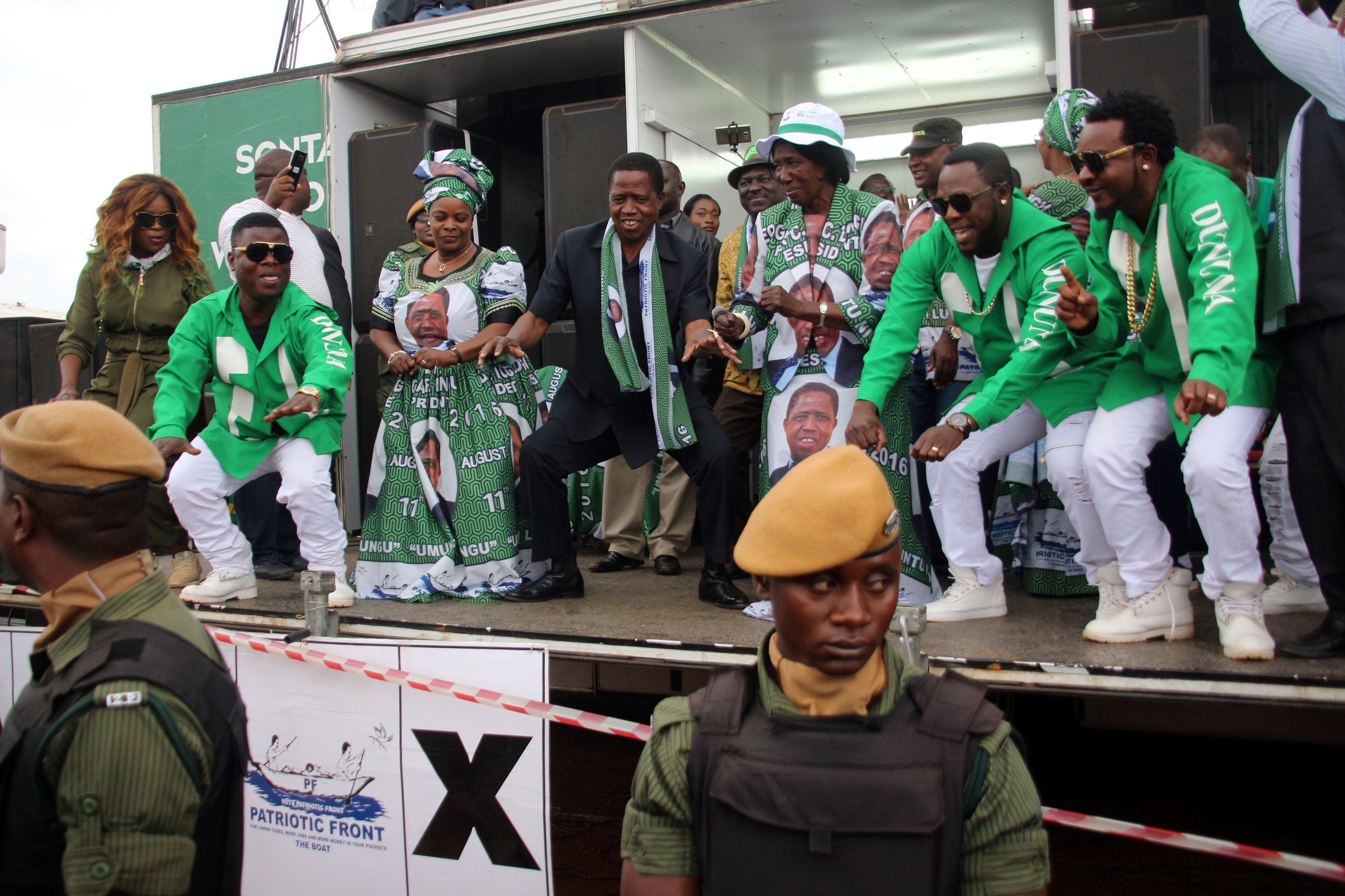 Presidente de Zambia Edgar Lungu reelecto en la primera vuelta