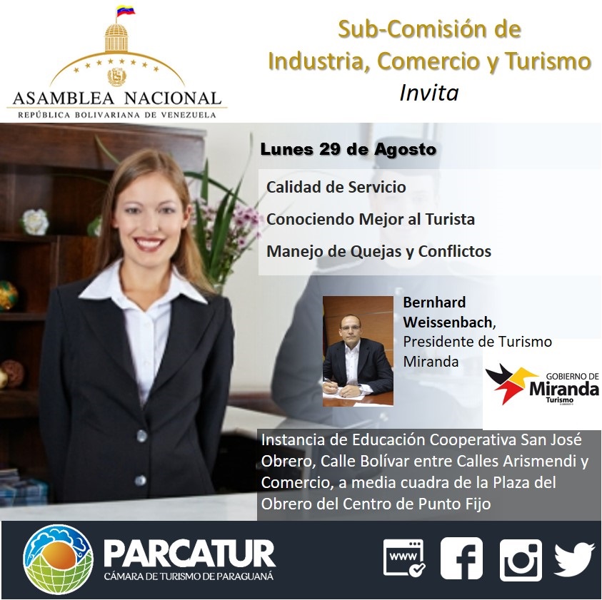 Realizarán un Encuentro de Prestadores de Servicios Turísticos en Paraguaná