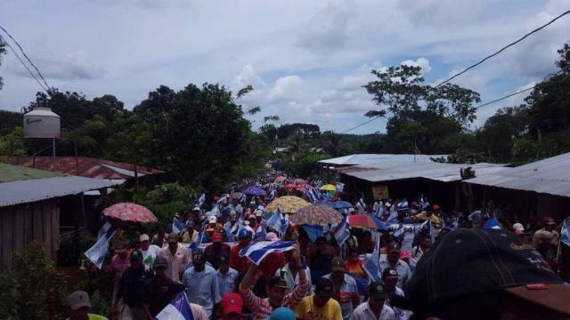 Marcha campesina se realizò en La Fonseca, Nueva Guinea / El Confidencial