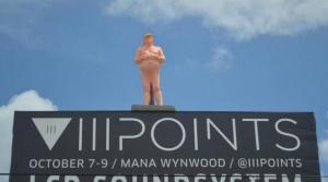 La estatua de Donald Trump desnudo aparece ahora en Miami (video)