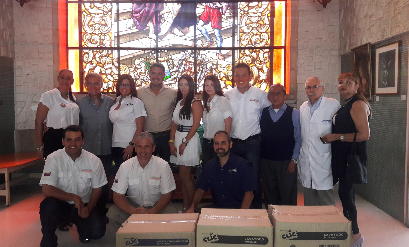 Luis Somaza junto a la Corporación Fácil Química realizaron donación al Hospital San Juan de Dios