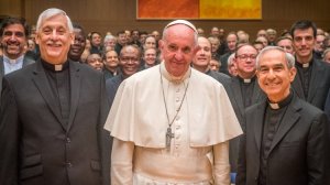 El Papa visita a jesuitas liderados por Arturo Sosa (Fotos)