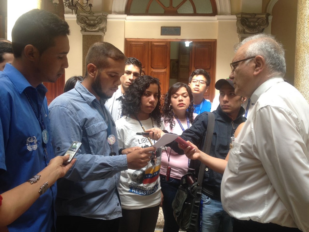 Estudiantes de la ULA se reunieron con Cardenal Monseñor Baltazar Porras