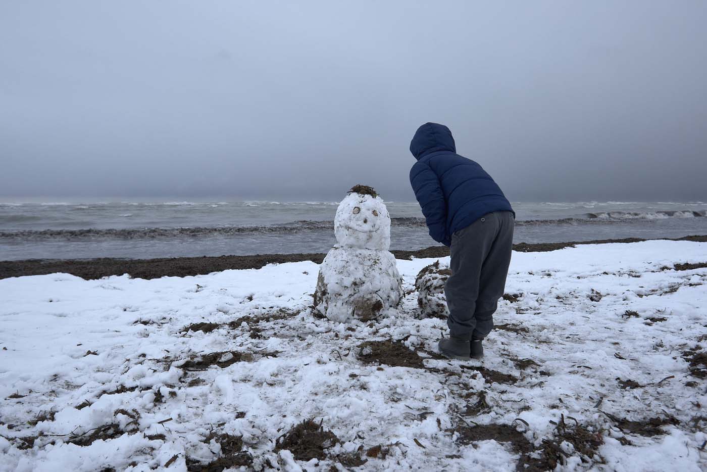 Insólita nevada en la costa mediterránea española (fotos)