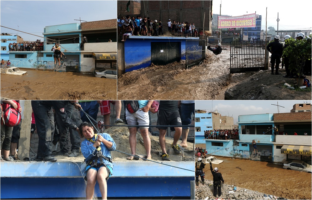 Nuevos deslizamientos e inundaciones siguen causando estragos en Perú (Fotos)