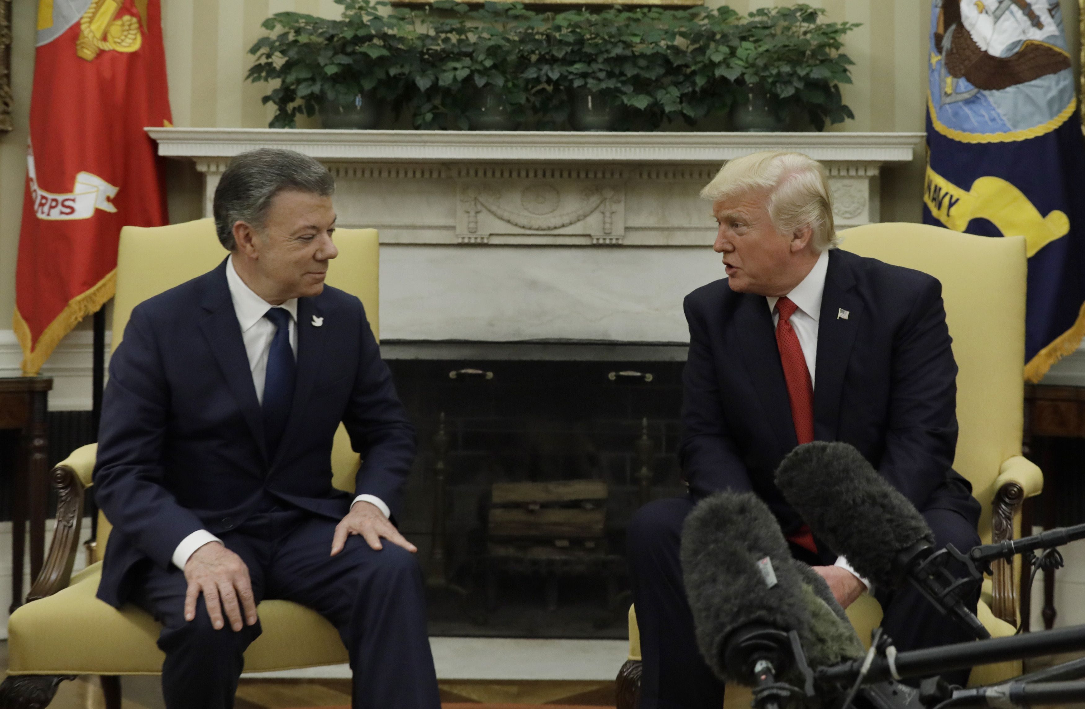 Trump y Santos hablaron sobre Venezuela y el narcotráfico en Colombia