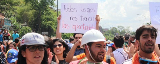 Marcha estudiantil en la Unimet / Régulo Gómez, LaPatilla