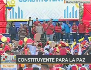 Maduro no se apersonó en la tarima y le habla a su marchita por las cornetas ¿Está o no está en Venezuela? (Video)