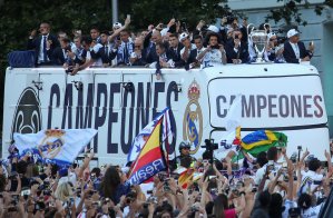 Así celebró el Real Madrid la duodécima Champions en España (Fotos)