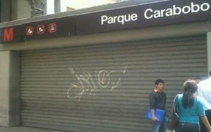 Metro de Caracas suspende servicio en estación Parque Carabobo #22Jun