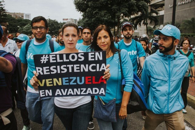 La coordinadora nacional de Vente Venezuela, María Corina Machado (Foto: María Cecilia Peña)