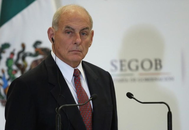 Imagen de archivo del secretario de Seguridad Nacional de Estados Unidos, John Kelly, durante un acto público en Ciudad de México. 7 julio 2017. REUTERS/Edgard Garrido