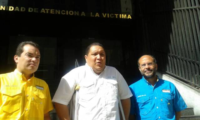 Los parlamentarios Tomás Guanipa, José Brito y Jorge MIllán (Foto: Prensa Dip. José Brito)