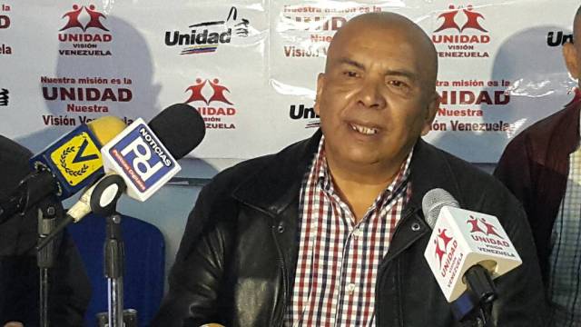 El secretario de organización Nacional de Unidad Visión Venezuela, Tony Tovar