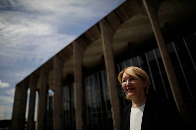 Venezuela's former chief prosecutor Luisa Ortega Diaz is seen after a meeting with Brazil's Foreign Minister Aloysio Nunes Ferreira, in Brasilia, Brazil August 23, 2017. REUTERS/Ueslei Marcelino